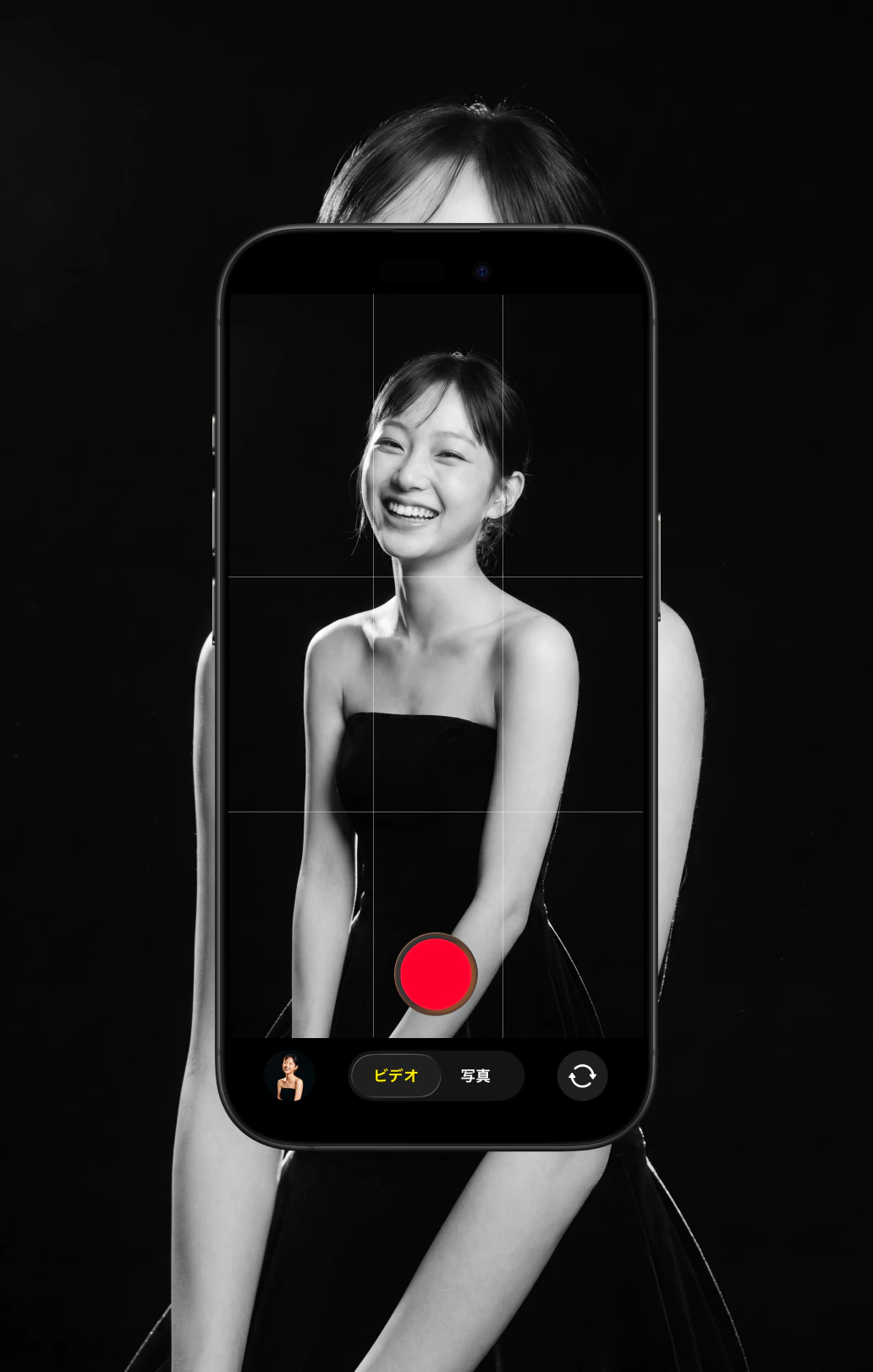 ゲストみんなで撮った写真が集まる様子