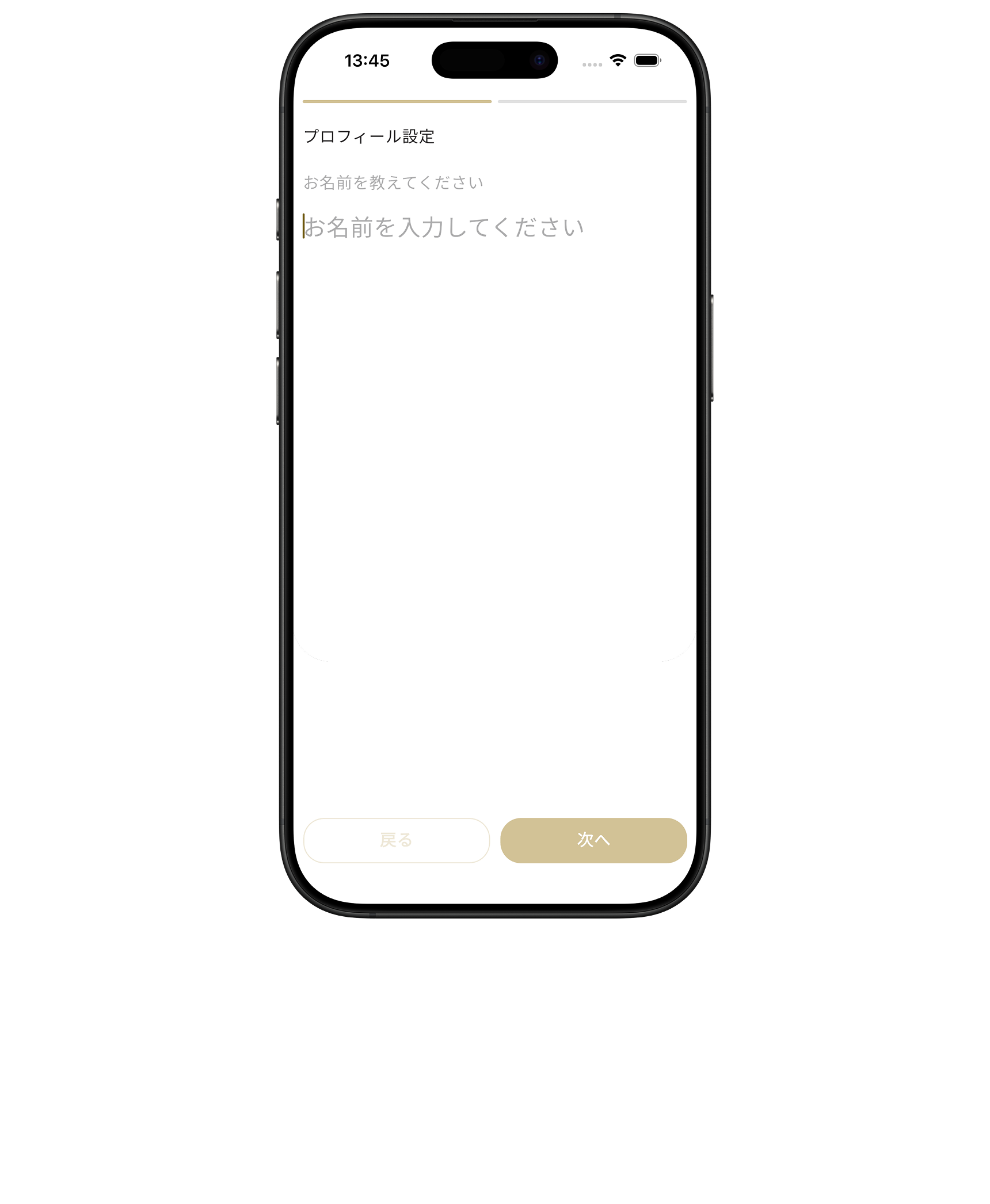 表示名を入力する参加画面